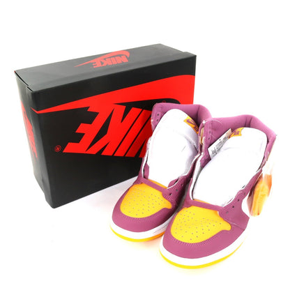 NIKE Air Jordan 1 Brotherhood Sneakers Purple Size 27.5cm