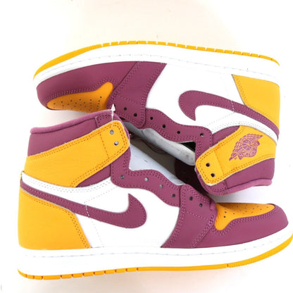 NIKE Air Jordan 1 Brotherhood Sneakers Purple Size 27.5cm