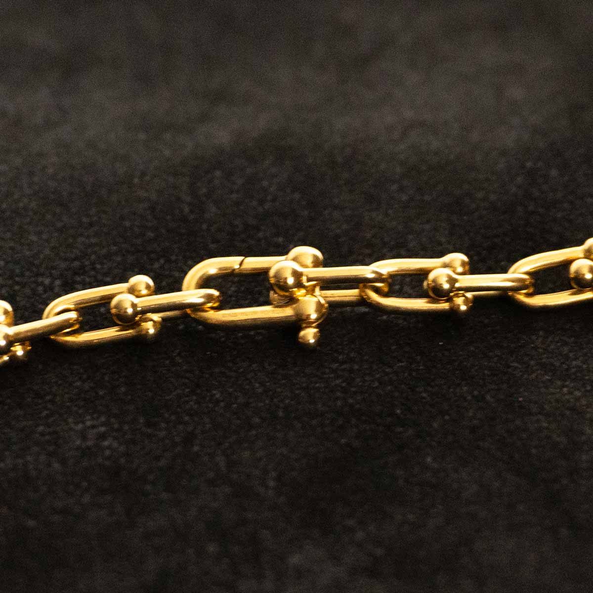 TIFFANY 18K Gold Hardware Small Link Necklace Size ONE SIZE