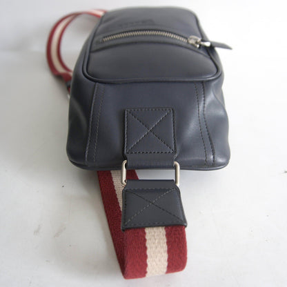BALLY Trainspotting Leather Body Bag Navy Size ONE SIZE