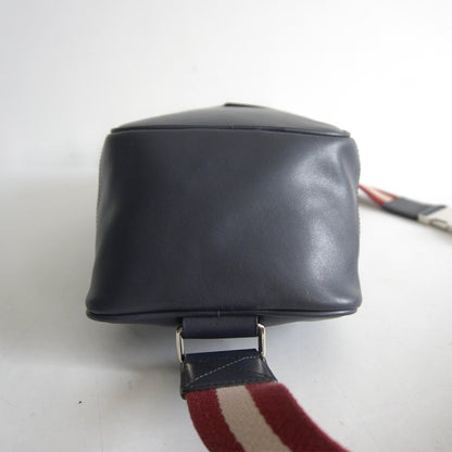 BALLY Trainspotting Leather Body Bag Navy Size ONE SIZE