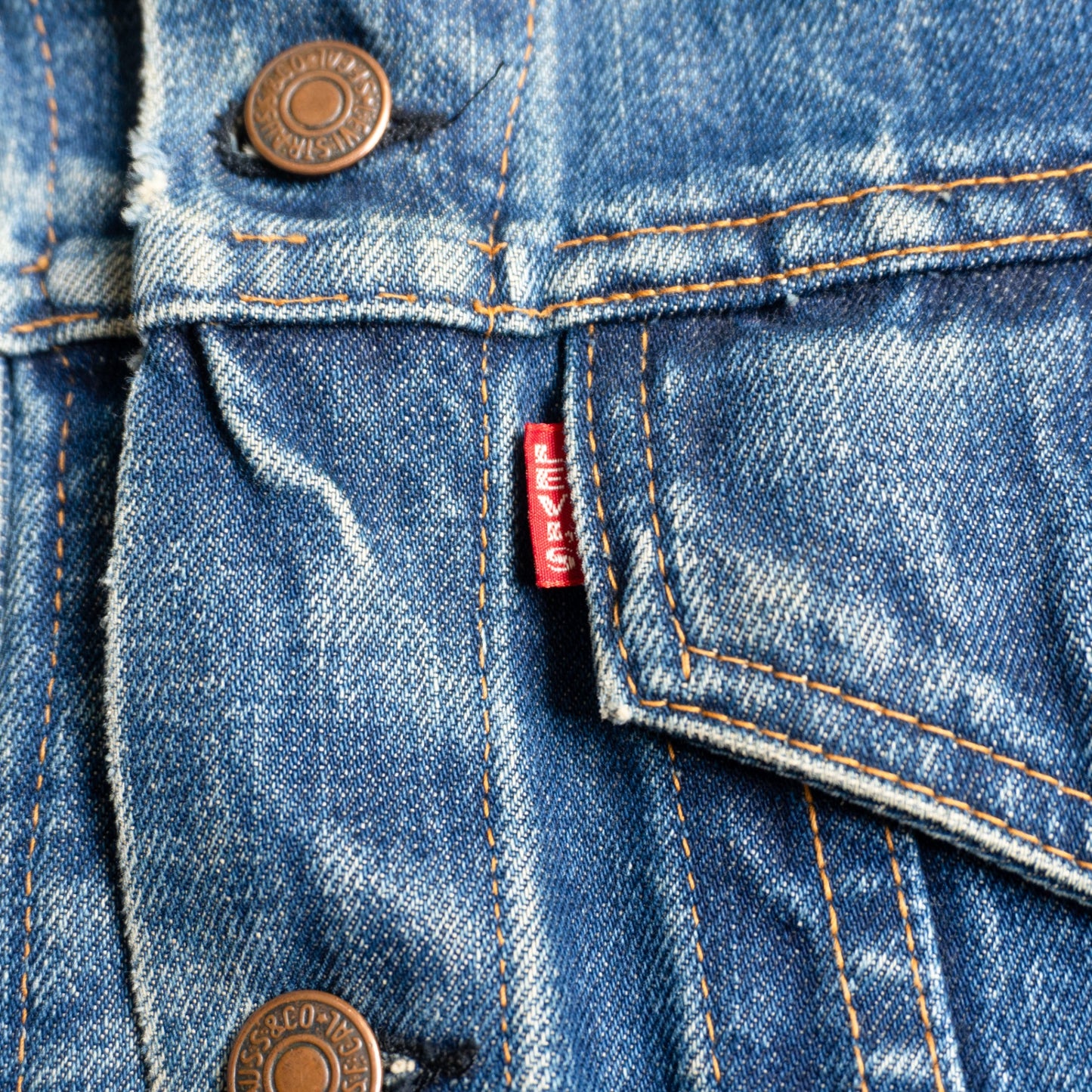 LEVI'S 60s 70505 4th Big E Denim Jacket Size S