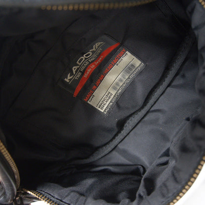 KADOYA HEAD FACTORY Black Leather Waist Bag Size ONE SIZE