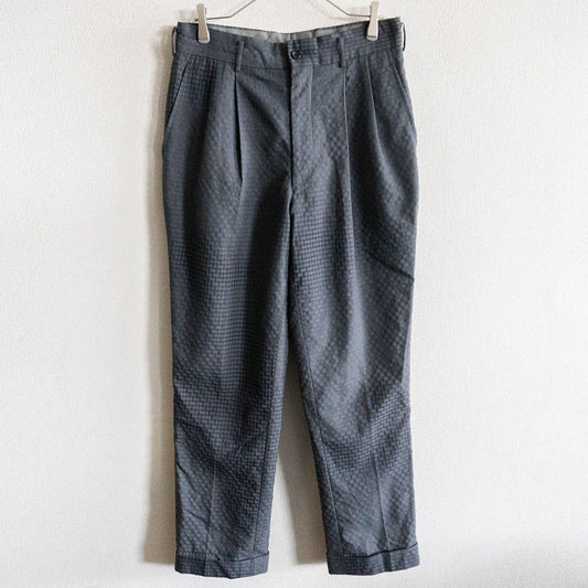COMME des GARCONS HOMME 90s Faded Check Slacks Gray Size 32