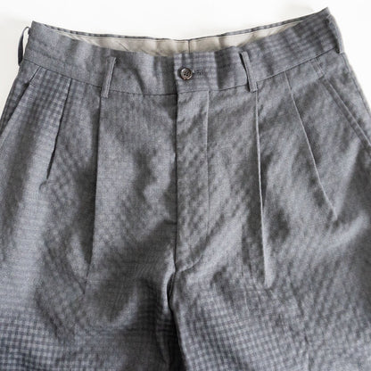 COMME des GARCONS HOMME 90s Faded Check Slacks Gray Size 32