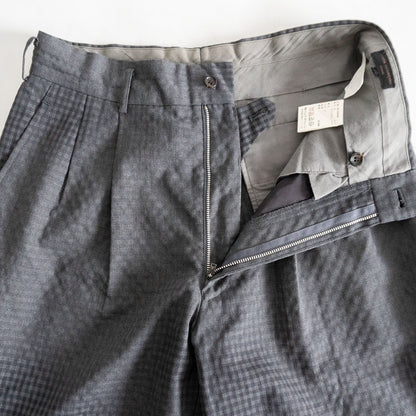 COMME des GARCONS HOMME 90s Faded Check Slacks Gray Size 32