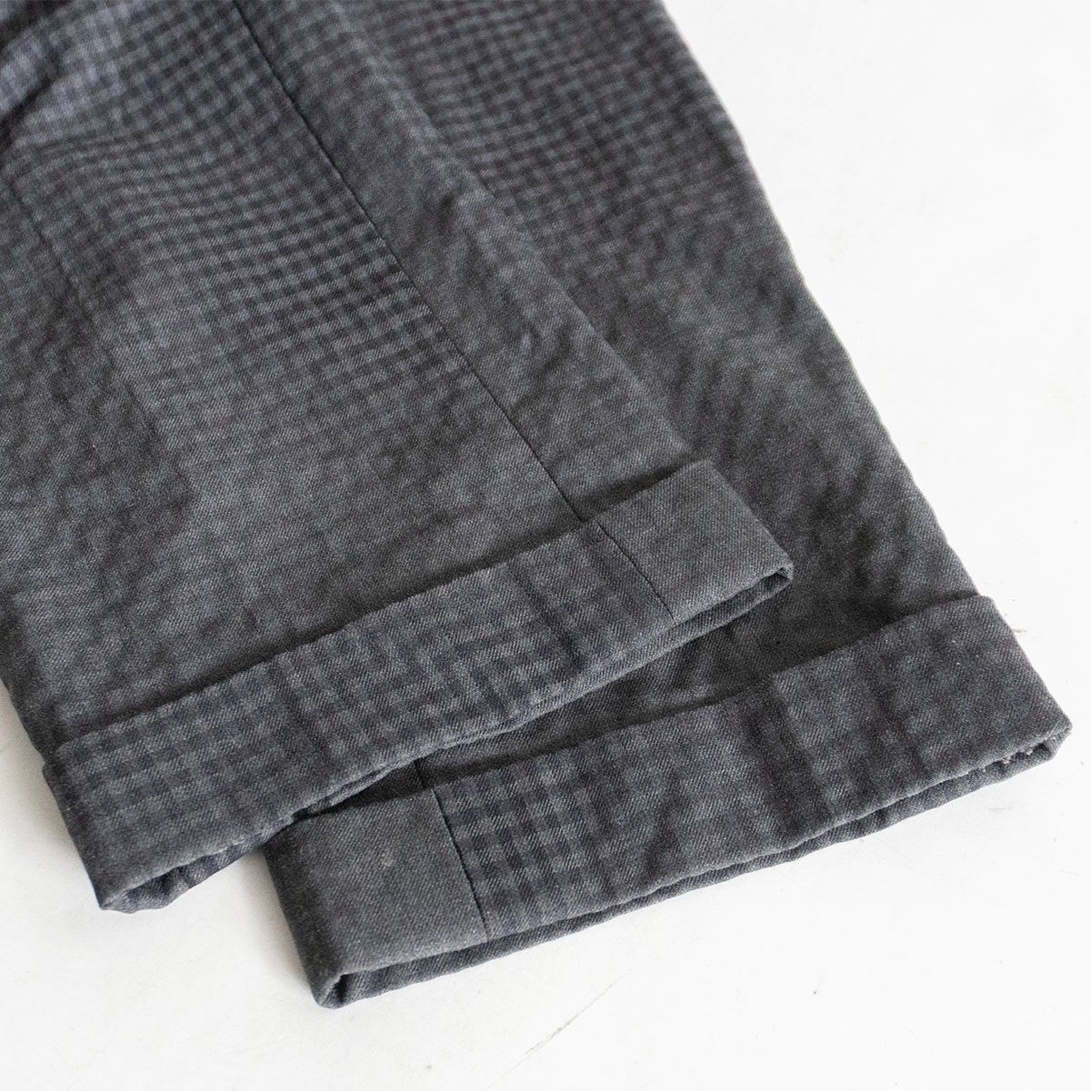 COMME des GARCONS HOMME 90s Faded Check Slacks Gray Size 32