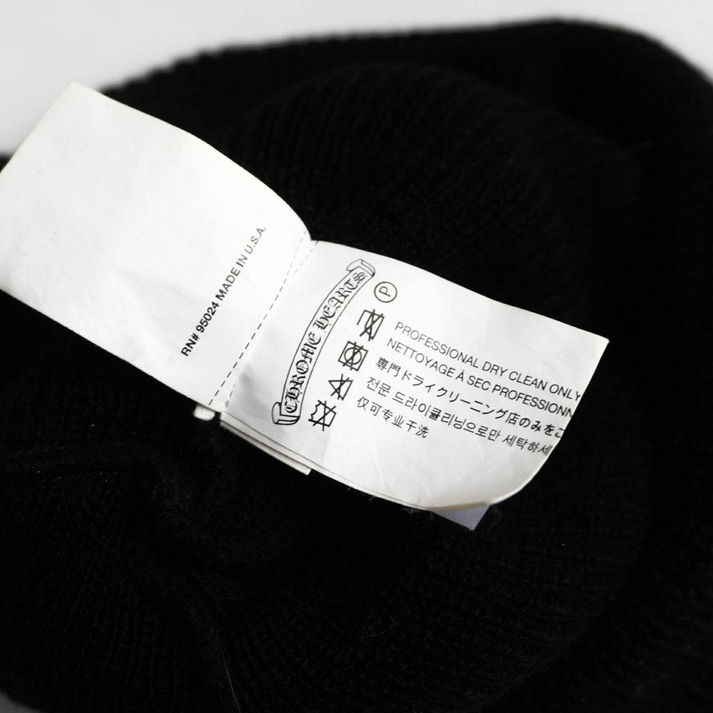 CHROME HEARTS CH Logo Embroidery Wool Watch Size ONE SIZE