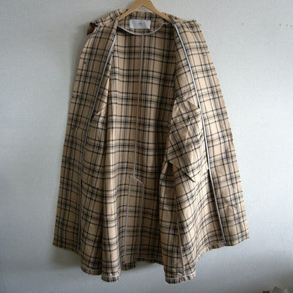 ami Alexandre Mattiussi Checked Belted Mac Coat Size L