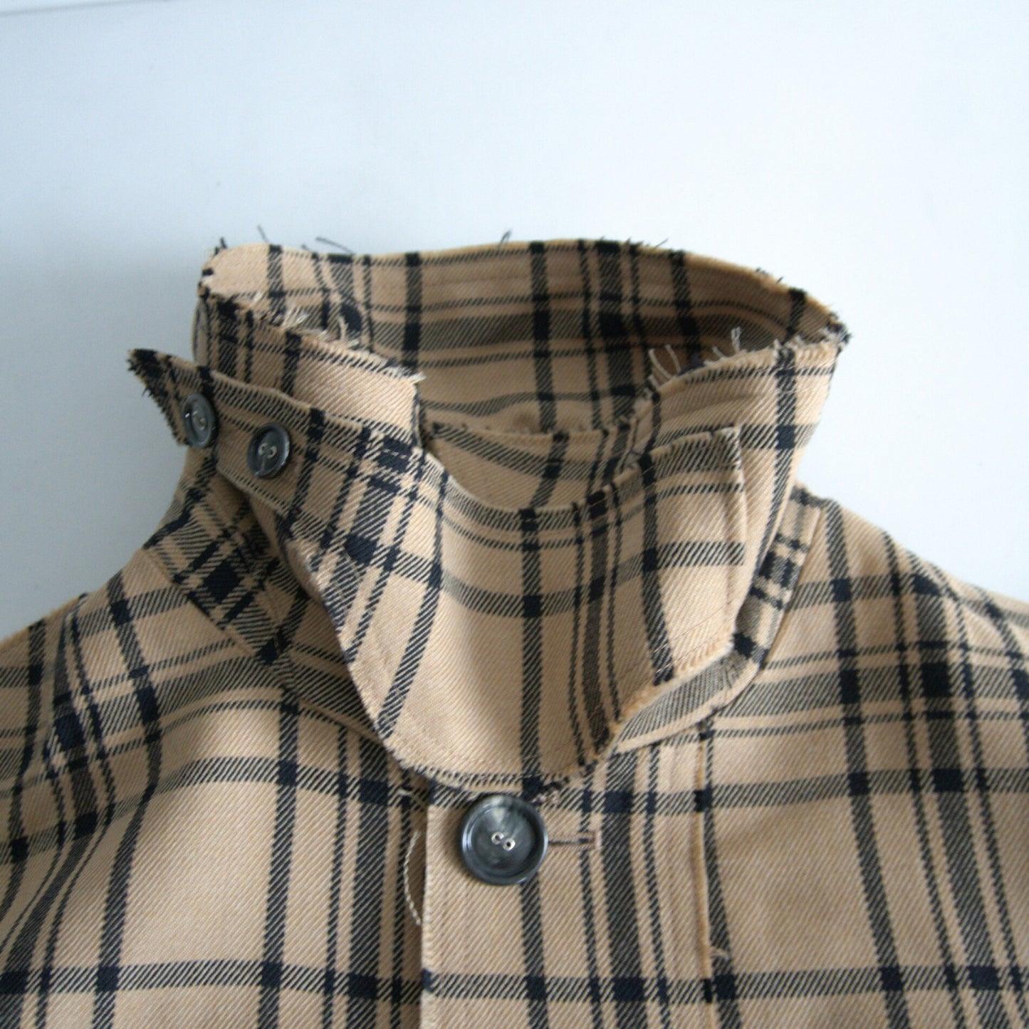 ami Alexandre Mattiussi Checked Belted Mac Coat Size L