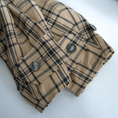 ami Alexandre Mattiussi Checked Belted Mac Coat Size L