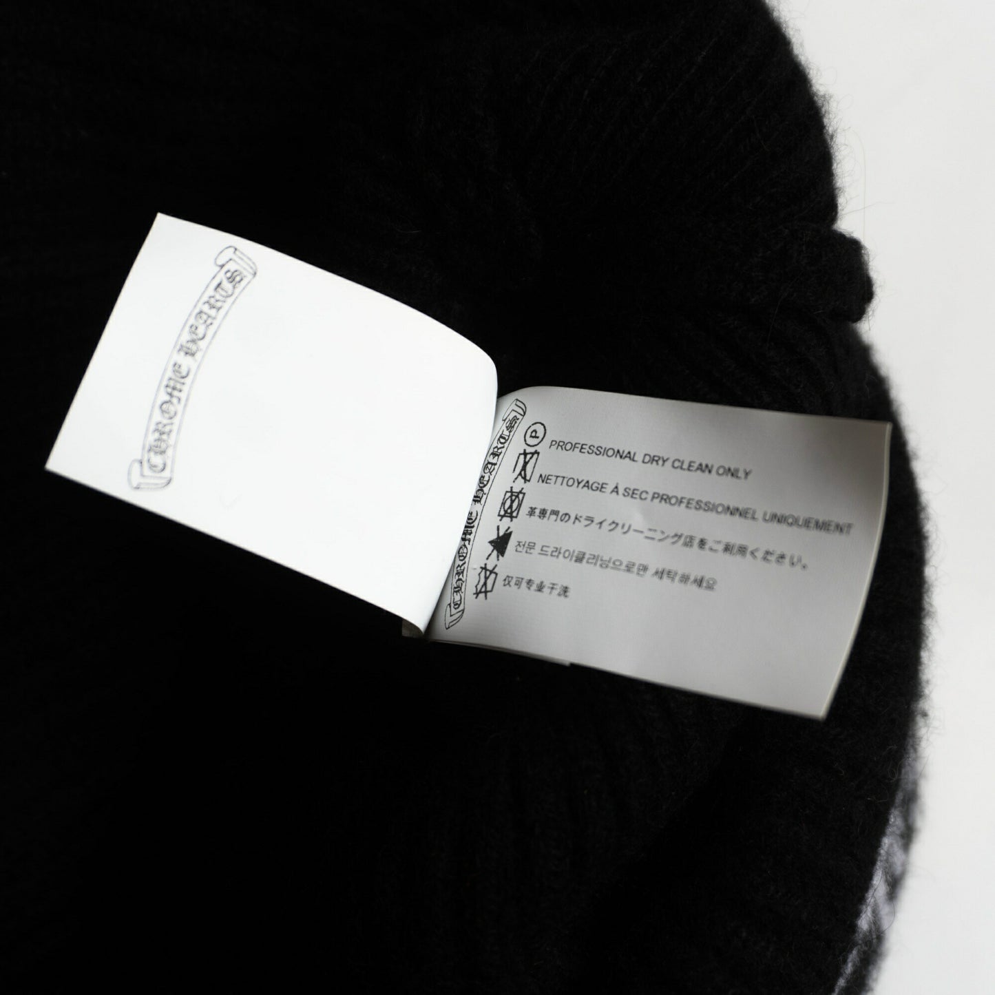 CHROME HEARTS Big Daddy Cashmere Knit Beanie Size ONE SIZE