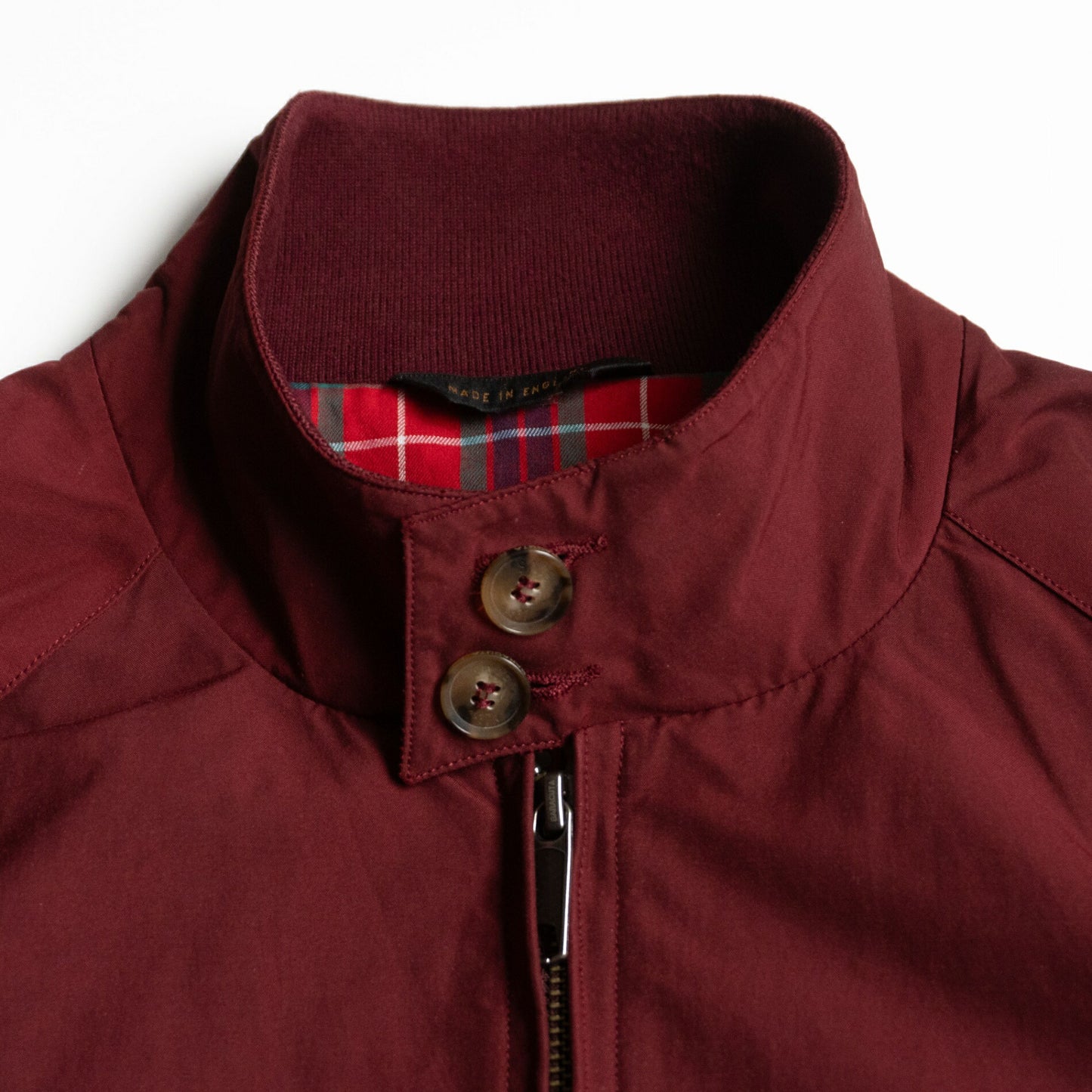 BARACUTA G9 Swingtop Harrington Jacket Bordeaux Size XXS