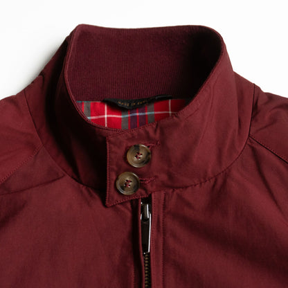 BARACUTA G9 Swingtop Harrington Jacket Bordeaux Size XXS