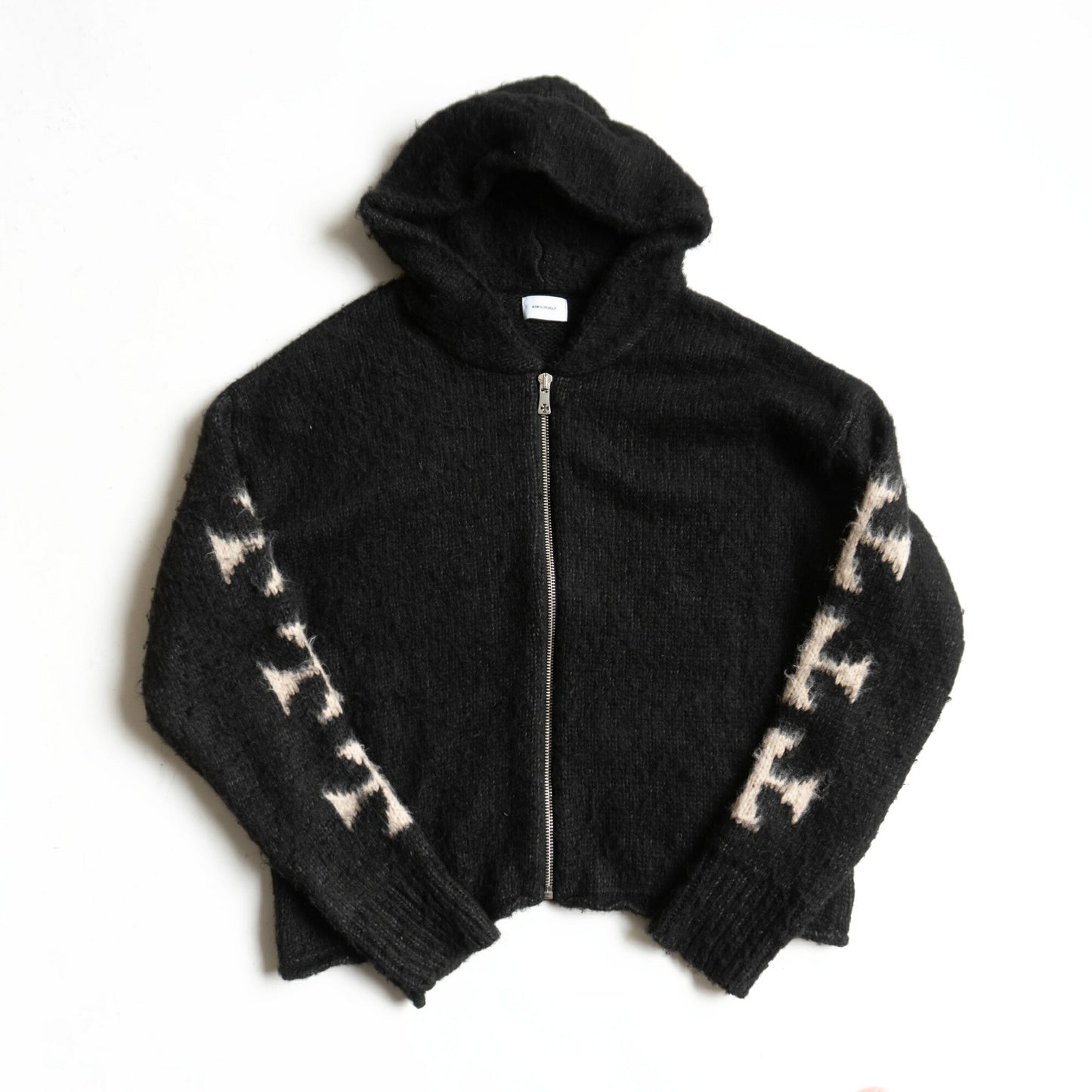 ASKYURSELF Oversized Zip Knit Hoodie Size XXL