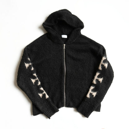 ASKYURSELF Oversized Zip Knit Hoodie Size XXL