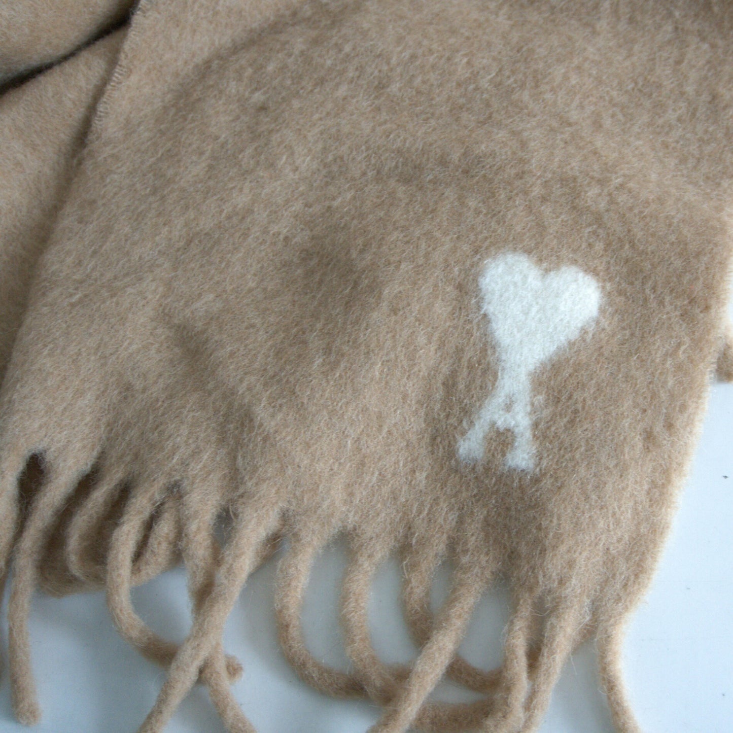 ami Alexandre Mattiussi Alpaca Fringe Scarf Size ONE SIZE
