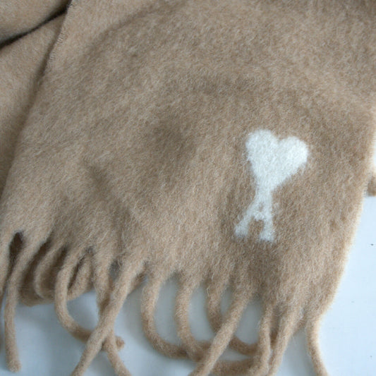 ami Alexandre Mattiussi Alpaca Fringe Scarf Size ONE SIZE