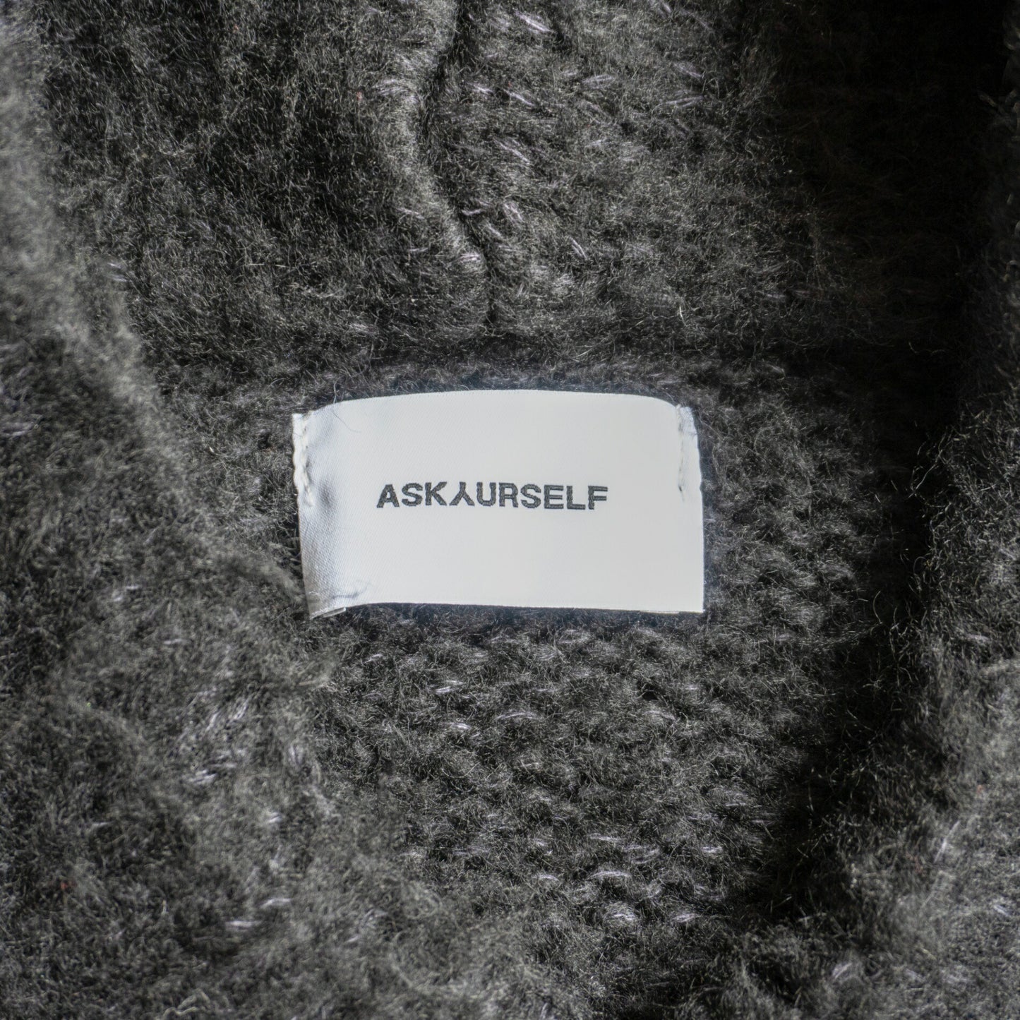 ASKYURSELF Oversized Zip Knit Hoodie Size XXL