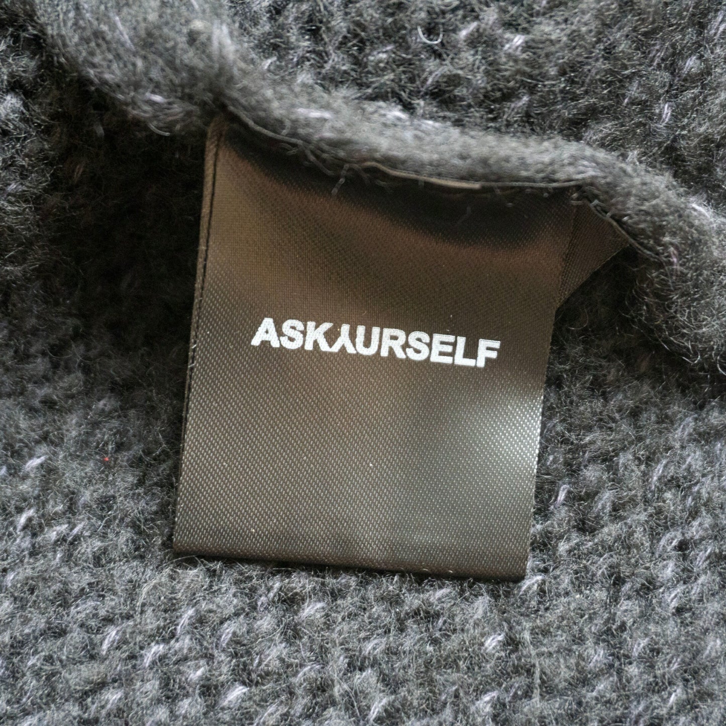 ASKYURSELF Oversized Zip Knit Hoodie Size XXL