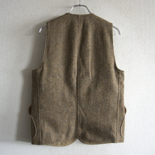 RRL Reversible Herringbone Tweed Hunting Vest Size XS