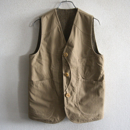 RRL Reversible Herringbone Tweed Hunting Vest Size XS