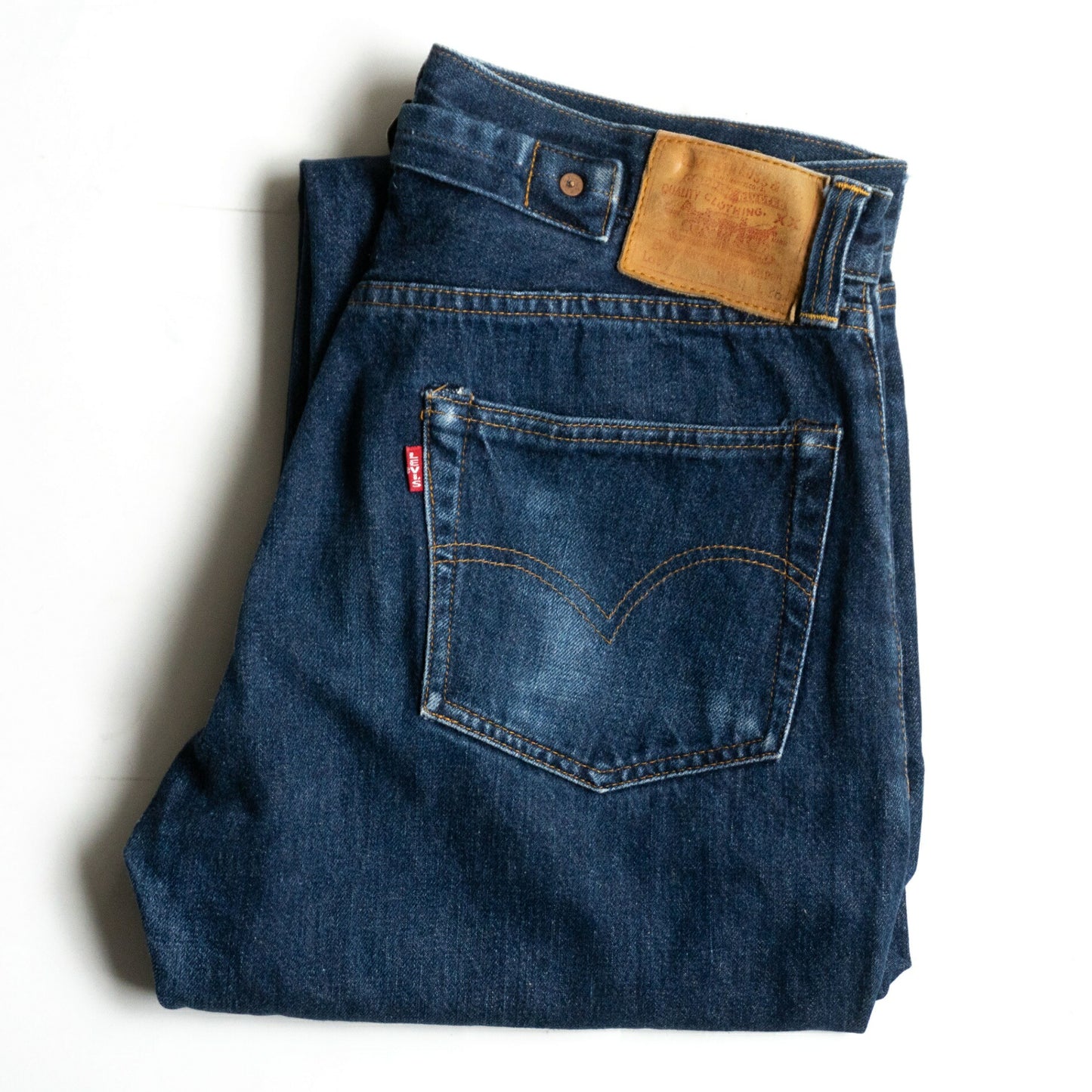 LEVI'S Valencia Made 201XX Big E Denim Pants Size 34×36