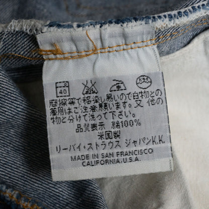 LEVI'S Valencia Made 201XX Big E Denim Pants Size 34×36