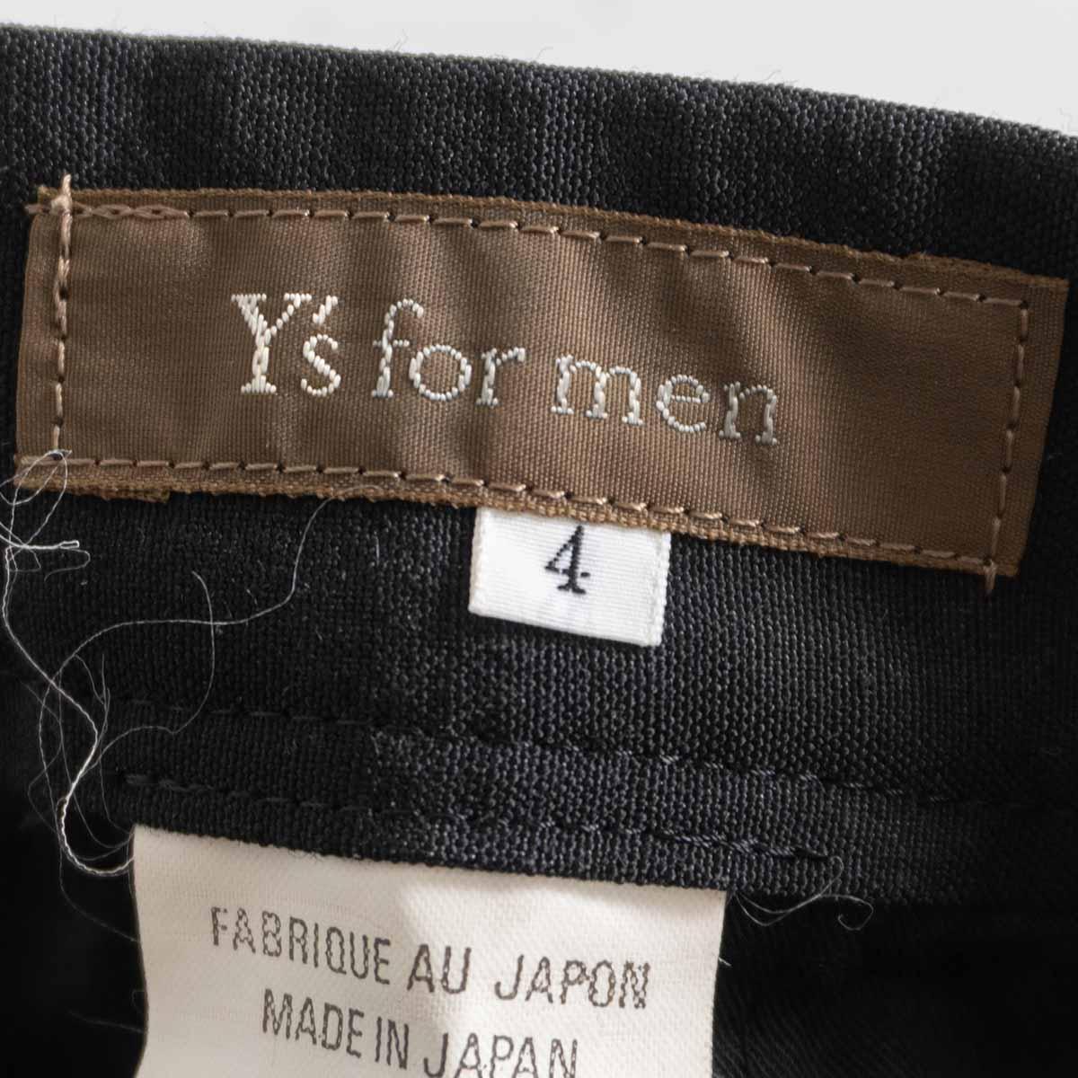Y's for men Wool Linen Slacks Black Size 36