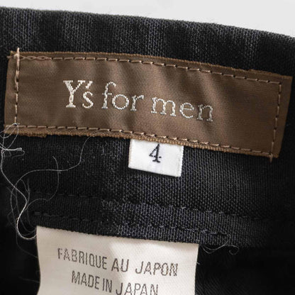 Y's for men Wool Linen Slacks Black Size 36