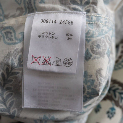 GUCCI Paisley Cotton Long Sleeve Shirt Size 43/17