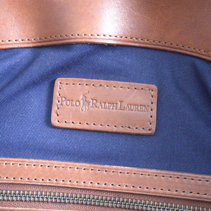 POLO RALPH LAUREN Classic Resort Canvas Leather Tote Indigo