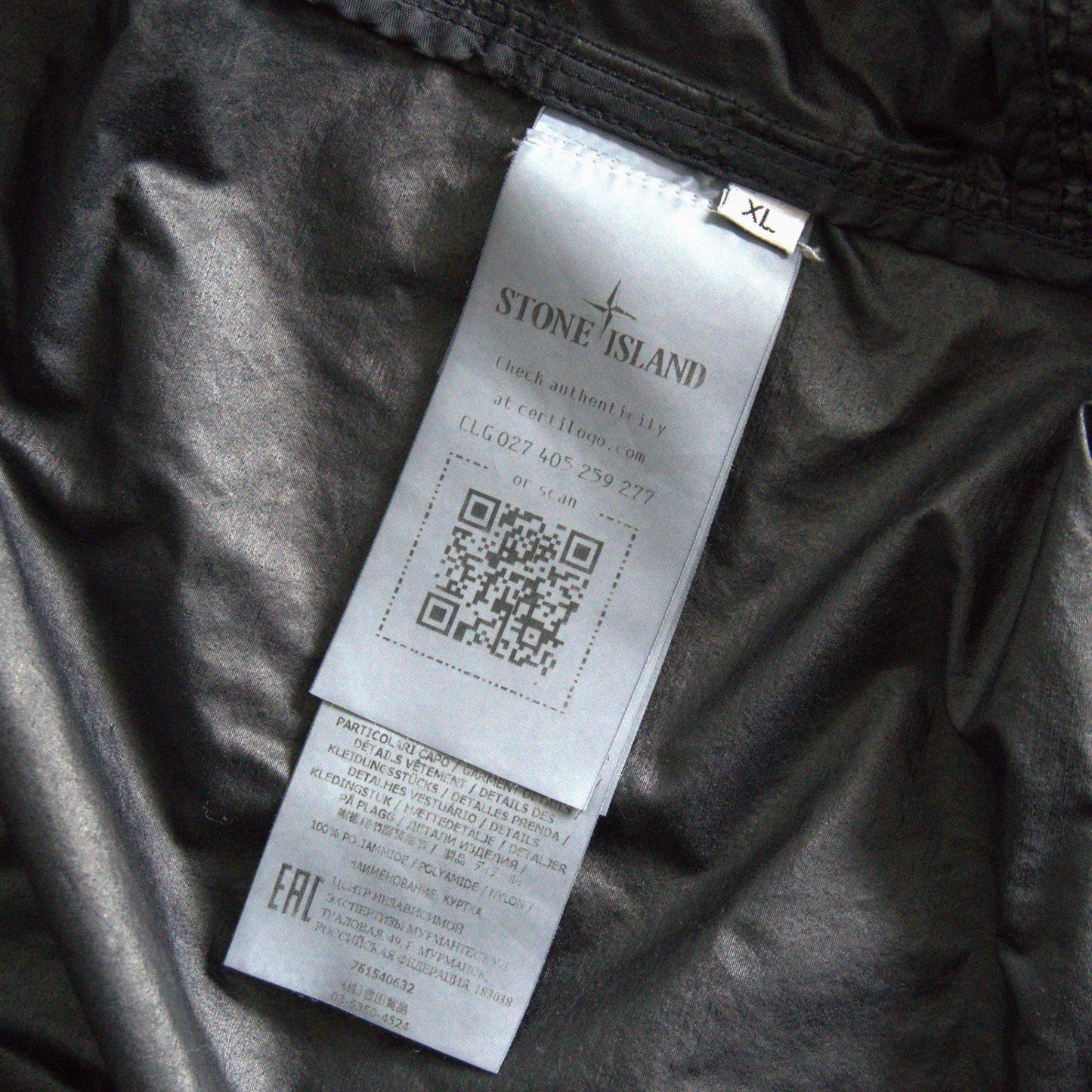 STONE ISLAND 22SS Naslan Light Watro Garment Dyed Size XL