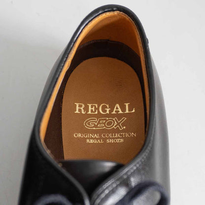 REGAL U-Tip Leather Shoes Black Size 7.5