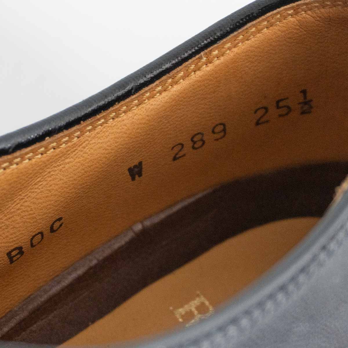 REGAL U-Tip Leather Shoes Black Size 7.5