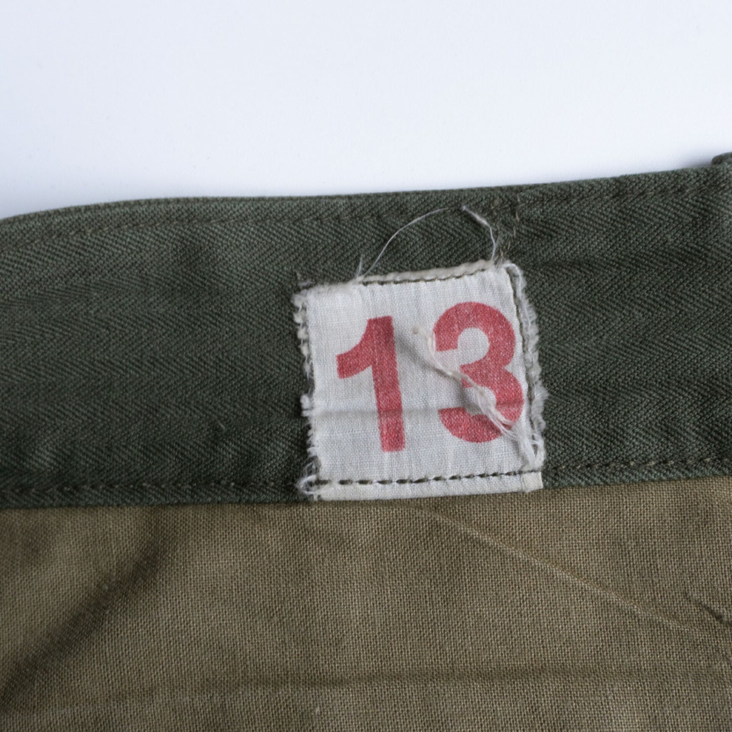 French Military 60s M47 Herringbone Cargo Pants Size 13