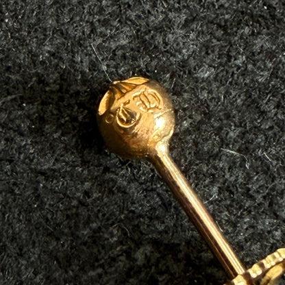 CHROME HEARTS 22K Stud CRS Ball Mini Earring Size ONE SIZE