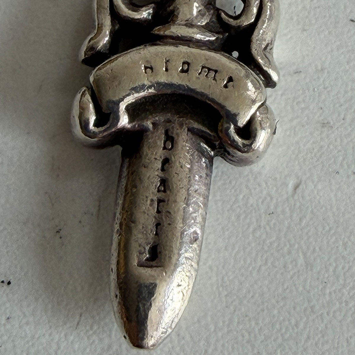 CHROME HEARTS #10 Dagger Top Silver Pendant