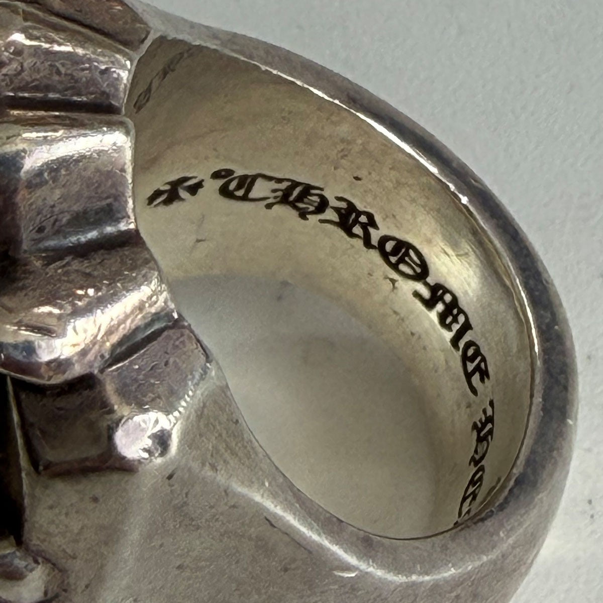 CHROME HEARTS LONG PJ RING Silver Ring Size ONE SIZE