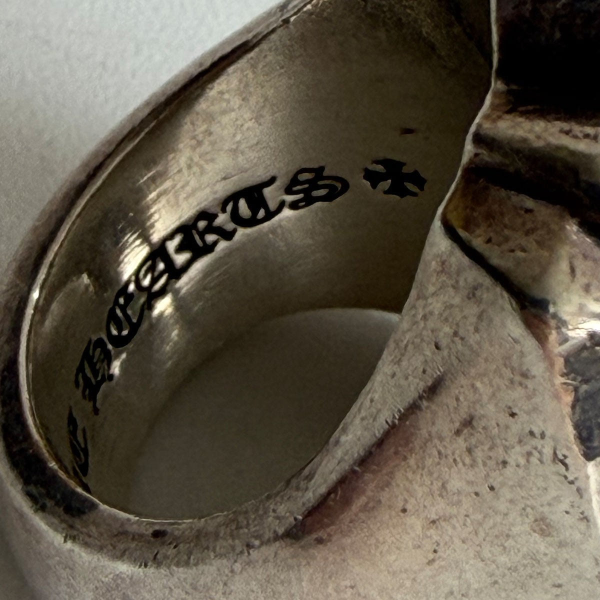 CHROME HEARTS LONG PJ RING Silver Ring Size ONE SIZE
