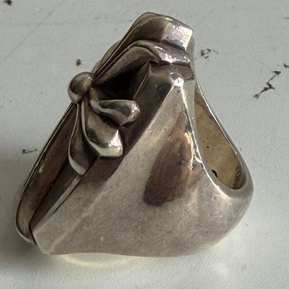 CHROME HEARTS LONG PJ RING Silver Ring Size ONE SIZE