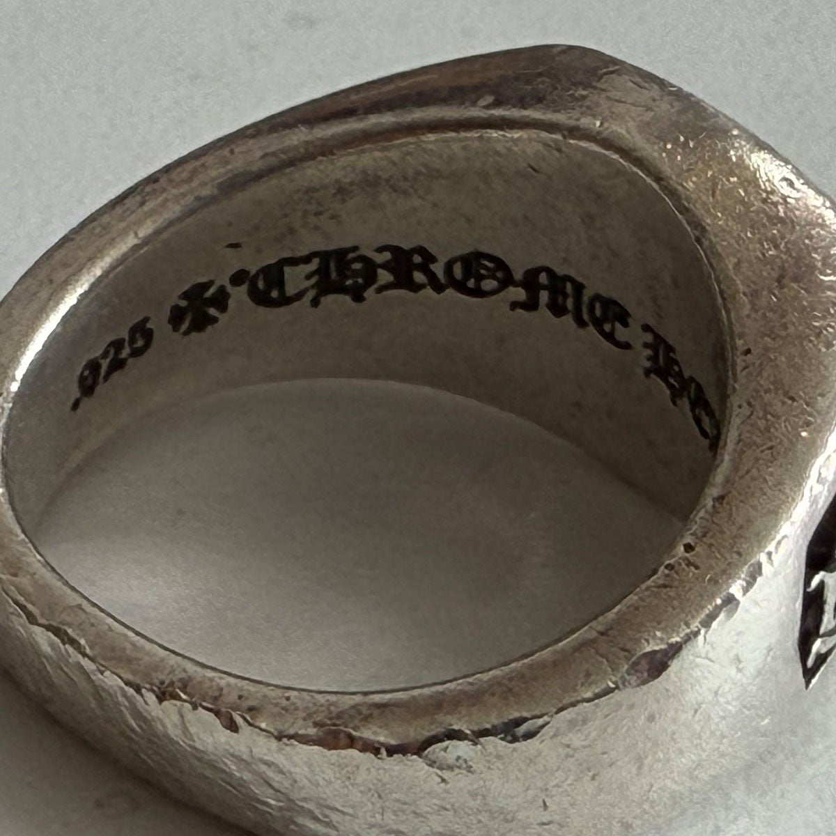 CHROME HEARTS Champion Ring SM Silver Size ONE SIZE