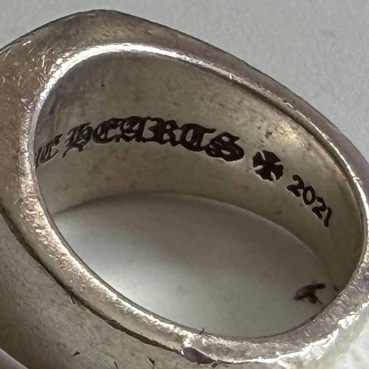 CHROME HEARTS Champion Ring SM Silver Size ONE SIZE