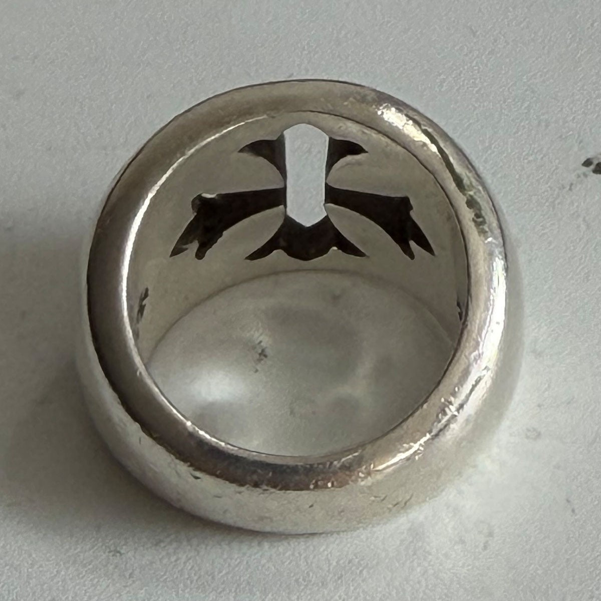 CHROME HEARTS Negative Space Ring Silver Size ONE SIZE