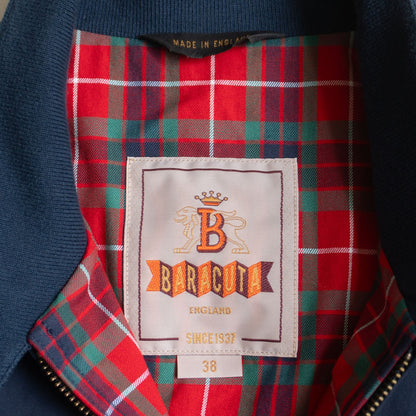 BARACUTA G9 Swingtop Harrington Jacket Navy Size 38