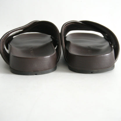 BOTTEGA VENETA Tareek Leather Mule Sandal Dark Size 7.5