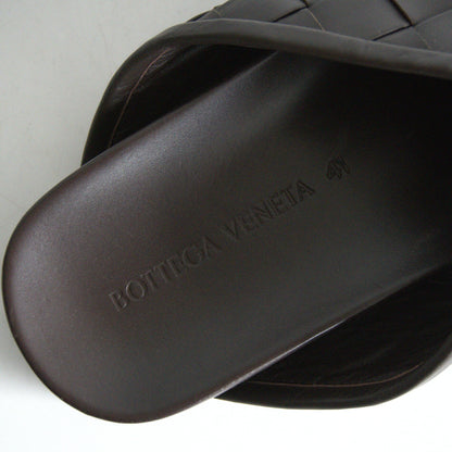 BOTTEGA VENETA Tareek Leather Mule Sandal Dark Size 7.5