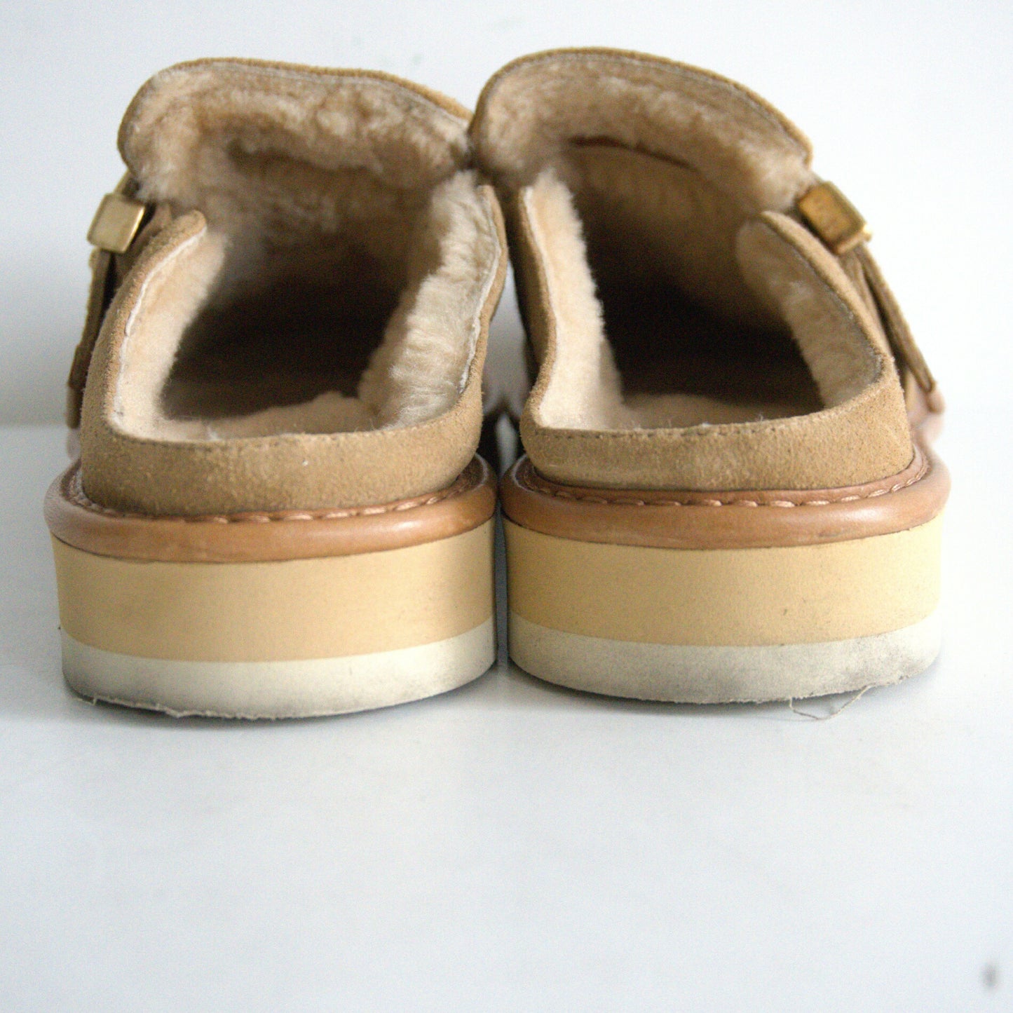 LOUIS VUITTON LV Cozzy Line Shearling Mule Size 9