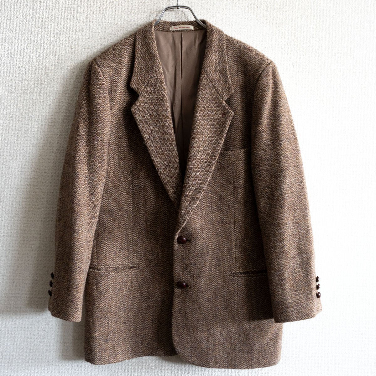 PAPAS x Harris Tweed 2B Tweed Tailored Jacket Size M46
