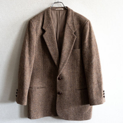PAPAS x Harris Tweed 2B Tweed Tailored Jacket Size M46